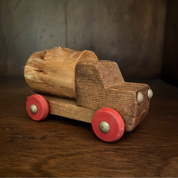 Handmade Wooden Truck 1940s Toy Truck Rustic Shabby Auto Decor